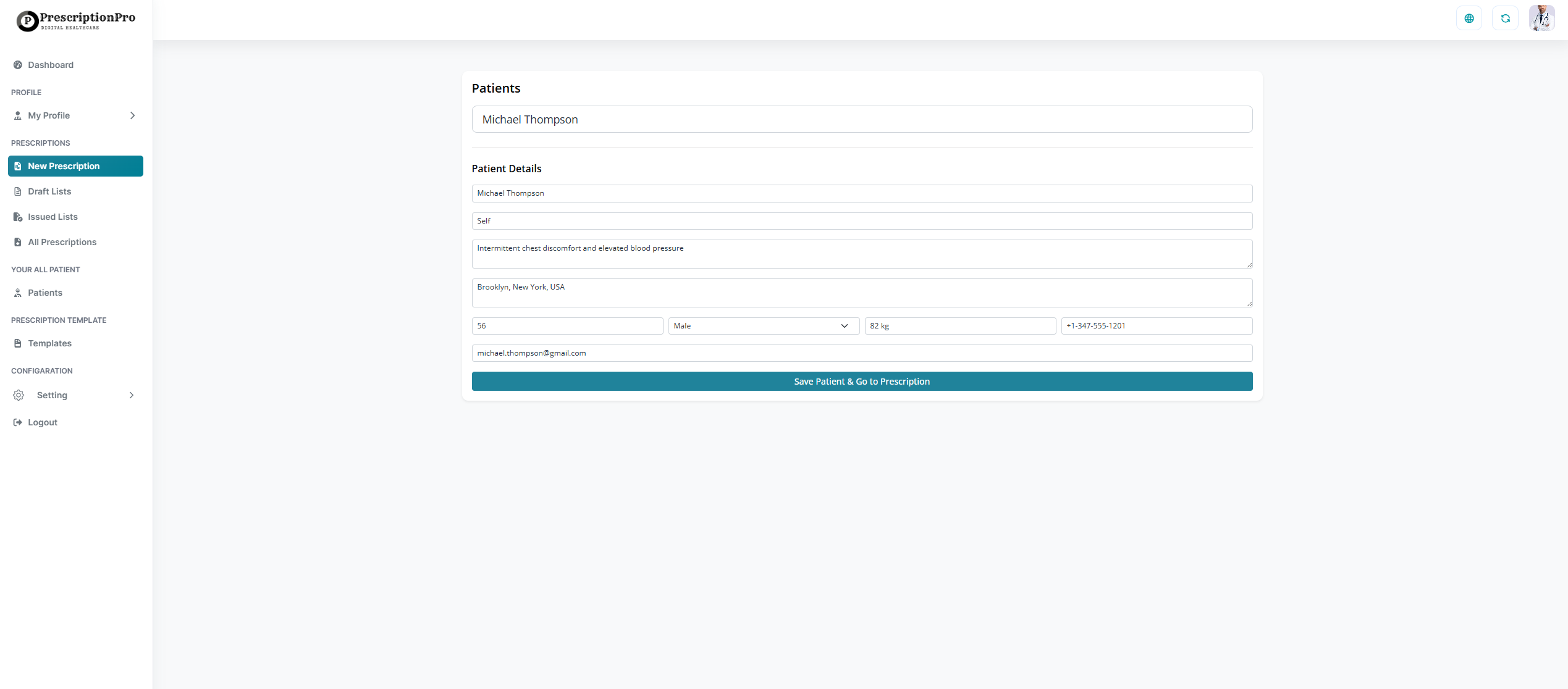 Prescription Builder
